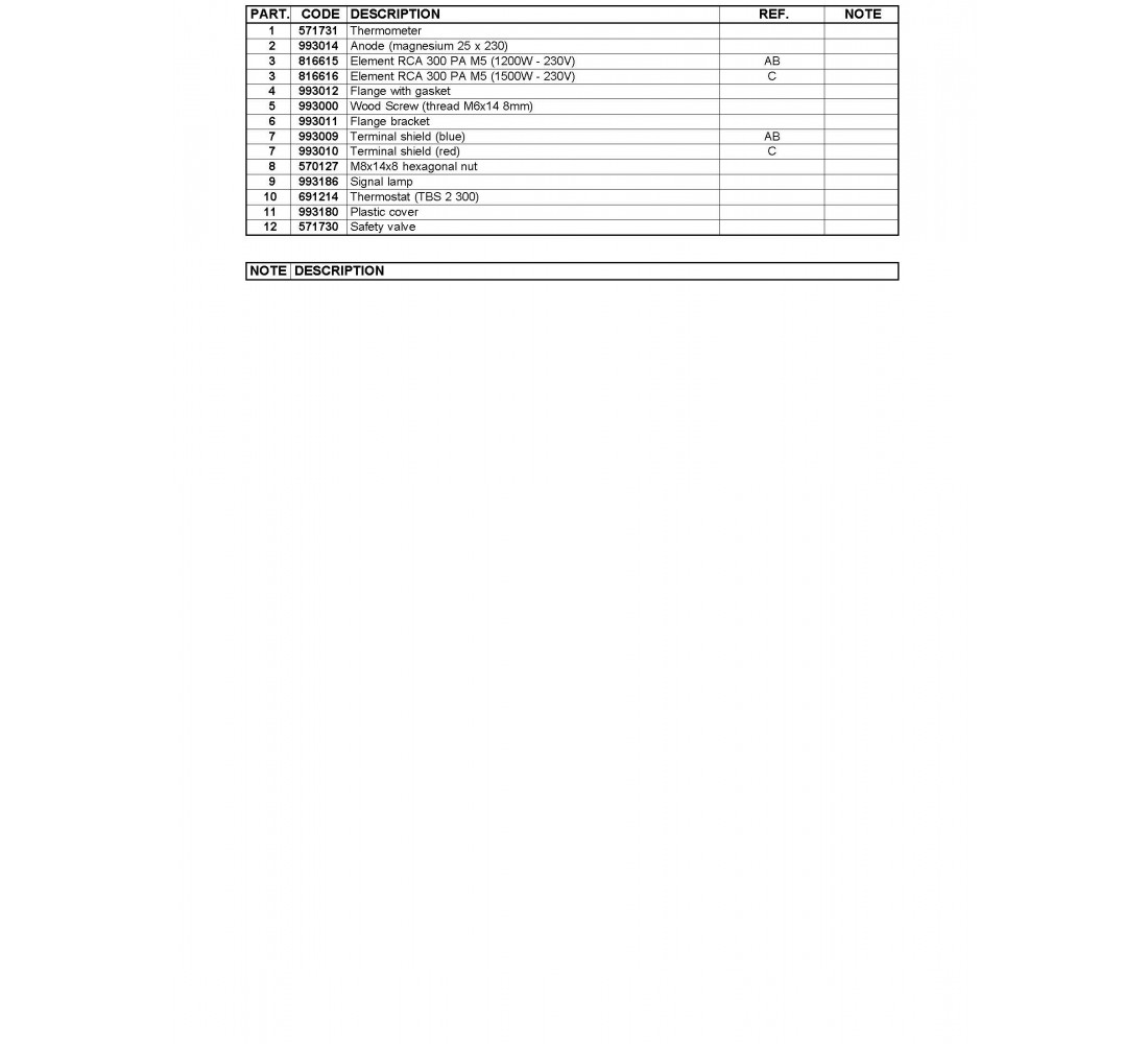 ARISTON SG 50, 80, 100